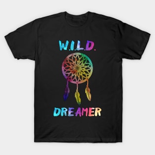 WILD Dreamer Lucid Dreaming Psychedelic Dreamcatcher T-Shirt